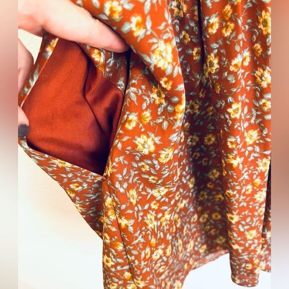 ABERCROMBIE & FITCH FLORAL MINI DRESS SIZE XS - Picture 6 of 10